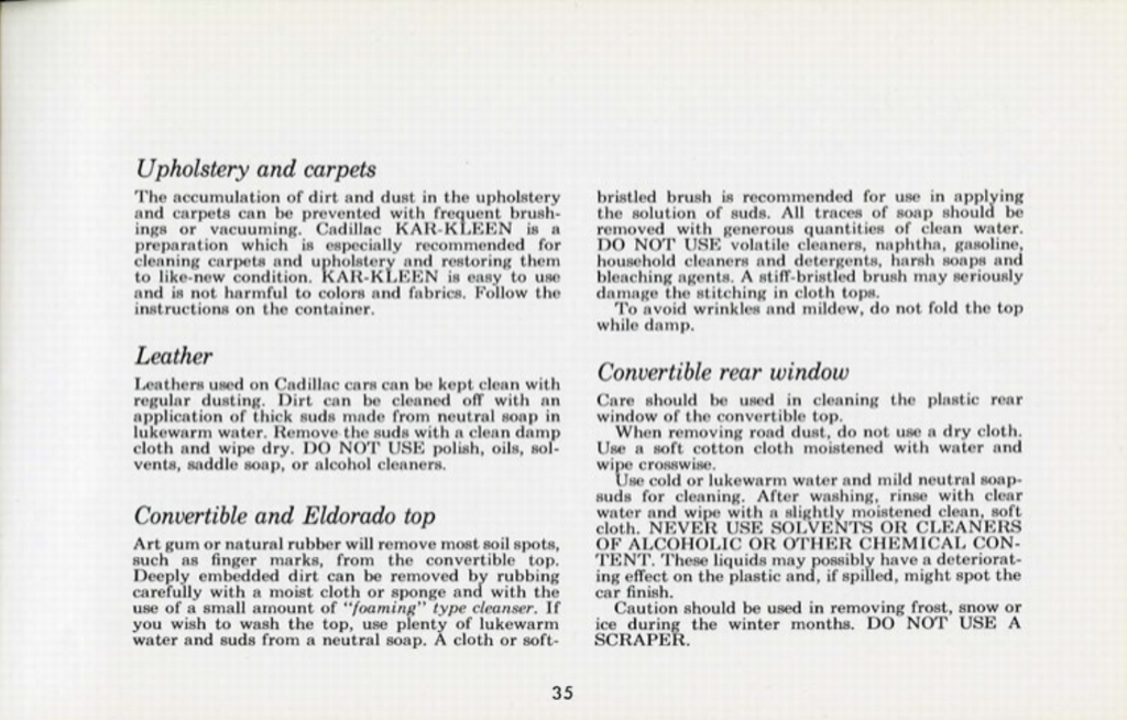 1960 Cadillac Owners Manual Page 3